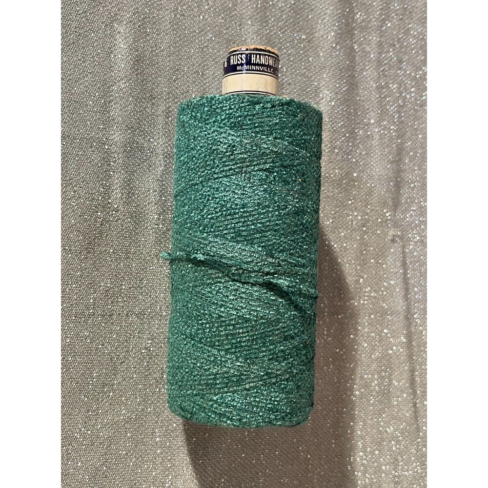 Vintage Light Green Yarn Nylon Rayon Blend Knitting Crochet Weaving Loom
